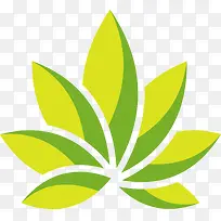 绿色树叶logo设计