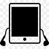 iPad平板电脑耳机图标