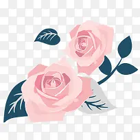 泼墨粉色玫瑰