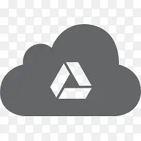 云驱动谷歌分享共享云端网络图标