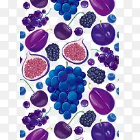 紫色系水果背景