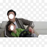 玩游戏的父子