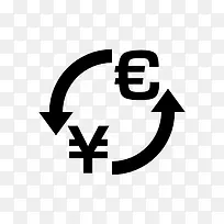 欧元日元兑换图标