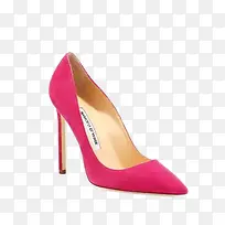 玫红品牌女鞋高跟鞋马诺洛