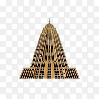 免抠纽约帝国大厦透明素材