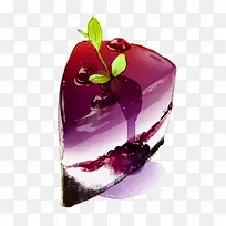 蓝莓酱蛋糕