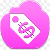 银行账户Pink-cloud-icons