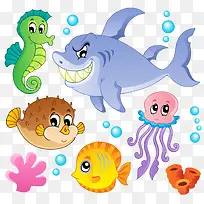 海底的水生动物