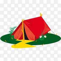卡通野营帐篷