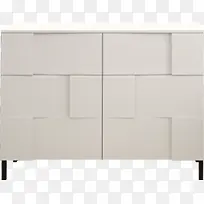 白色不规则形状柜子设计