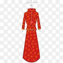 红色婚礼旗袍