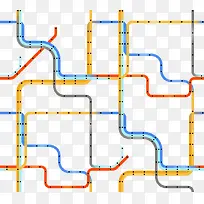 地铁线路图免抠素材
