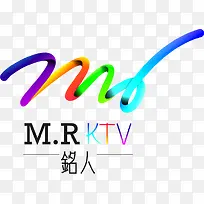 铭人创意KTV字体渐变线条