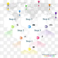 矢量立体创意信息图表