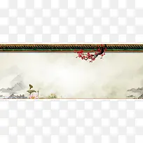 唯美淡雅中国风banner设计展板