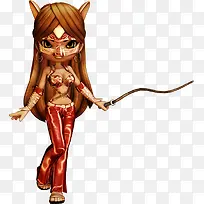 美女素描手绘素材
