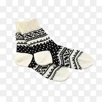黑白圣诞袜子