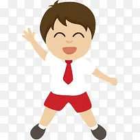 穿校服的小学生