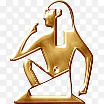 金色埃及法老雕像