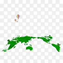 绿色大洲分布