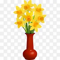 黄色小花花瓶