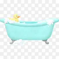 小黄鸭在浴缸
