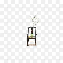花瓶插花家具椅子