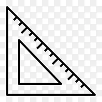 控制测量尺工具三角形办公图标集