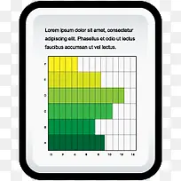 文档甘特图图表图标