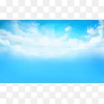 游戏里的天空白云场景