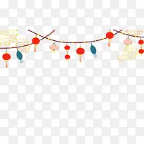 2018春节创意灯笼边框设计