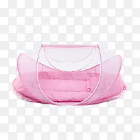 粉色婴儿蚊帐素材
