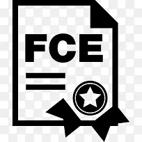 FCE教育证书图标