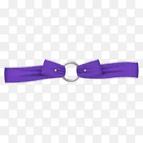 紫色缎带扣子