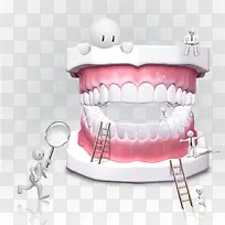 牙齿护理免抠素材