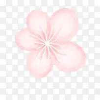 五瓣花朵粉色