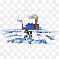 工厂废水排放