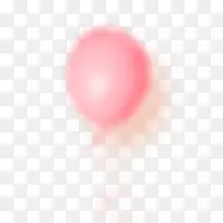 模糊粉色彩带气球效果