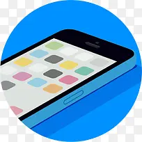 蓝色的Color-Flat-icons