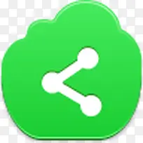 分享free-green-cloud-icons
