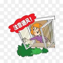 注意通风的插图