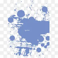 蓝色墨迹
