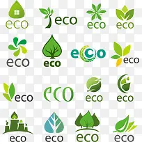 ECO标志设计矢量素材