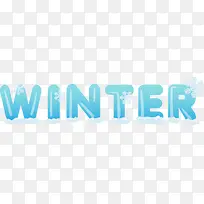 冬季winter字体设计