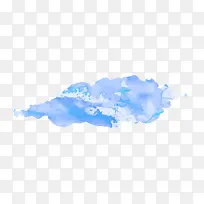 创意水彩云朵矢量素材