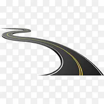 手绘柏油路