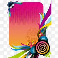 梦幻花纹边框
