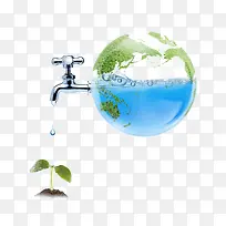 保护水资源公益环保海报素材