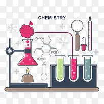 卡通化学素材