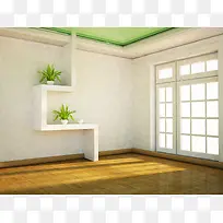 白色简单客厅图片